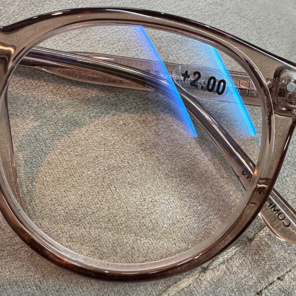 Diff Blue Light Blocking Readers Clear Brown +2.00 - image 3